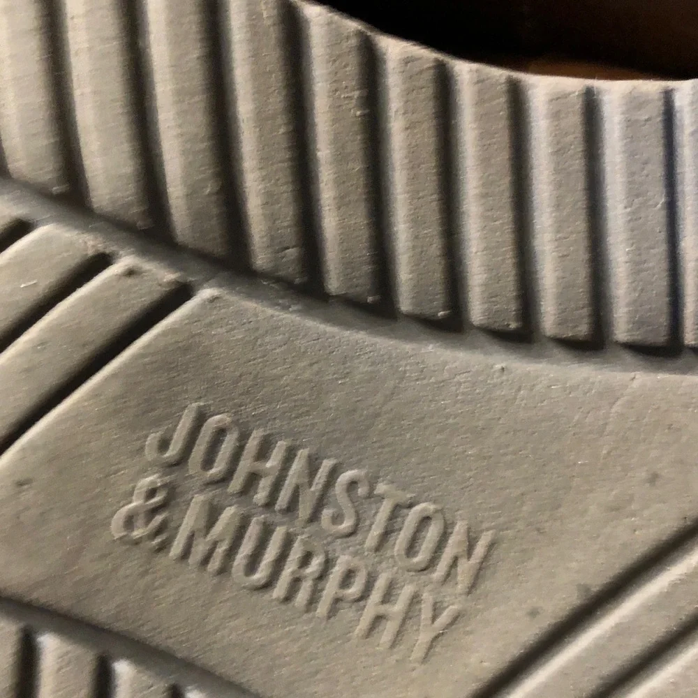 Johnston & Murphy Two-Tone Brown Leather Penny Loafers